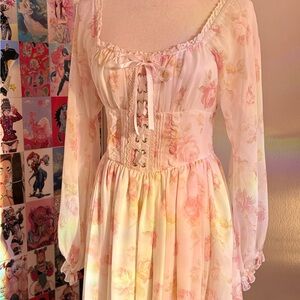 LIZ LISA PRINCESS FLORAL DRESS 💗